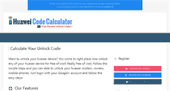 Desktop Screenshot of huaweicodecalculator.com