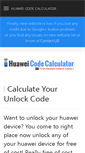 Mobile Screenshot of huaweicodecalculator.com