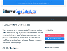 Tablet Screenshot of huaweicodecalculator.com